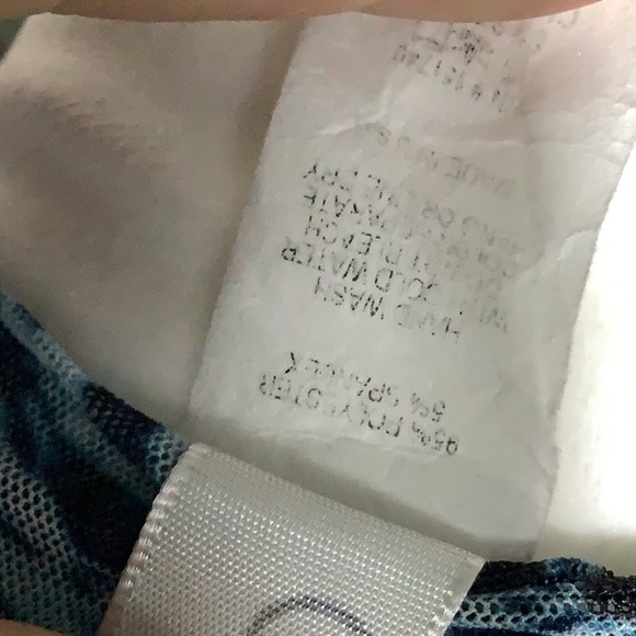 Kimcine Curve - Sz S - high leg sexy bodysuit mesh with electric blue pattern - Picture 5 of 9